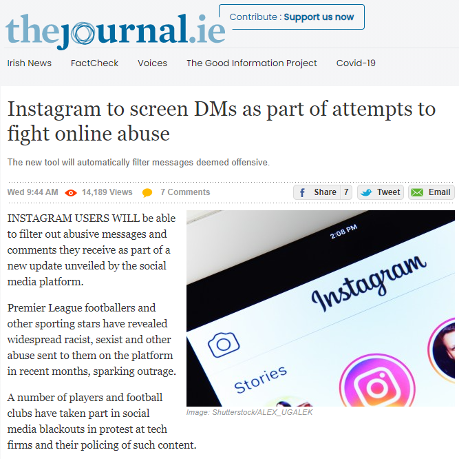 algorytm instagrama, the journal