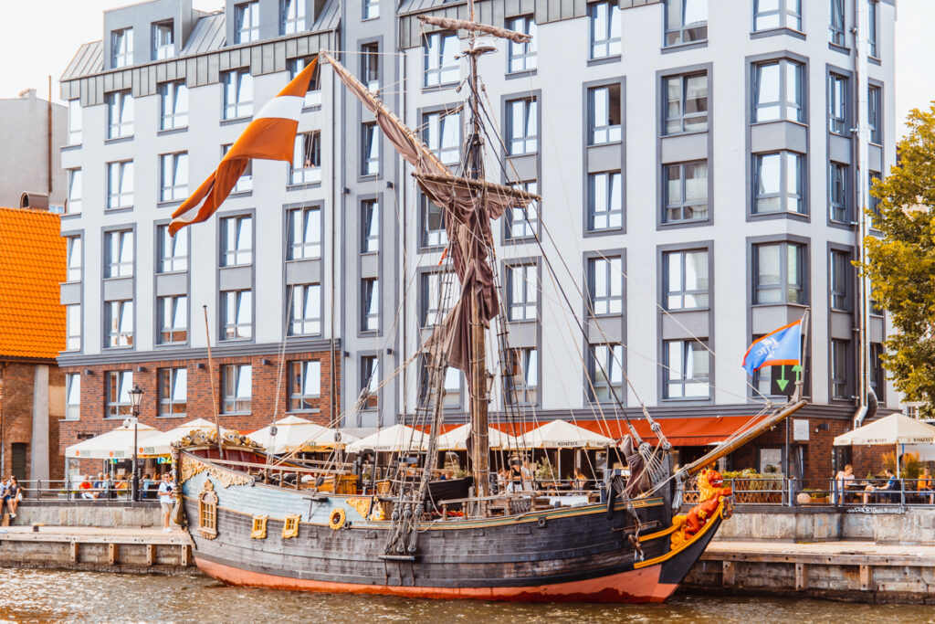 Statek, żaglowiec Libava na Baltic Sail w Gdańsku